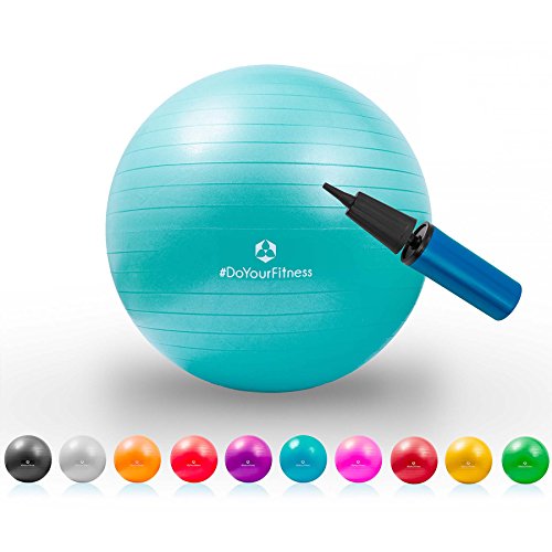 Gymnastik-Ball »Pluto« / Robuster Sitzball und Fitnessball / 65 cm / türkis
