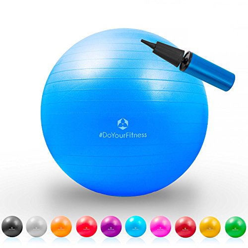 Gymnastik-Ball »Pluto« / Robuster Sitzball und Fitnessball / 65 cm / türkis - 8