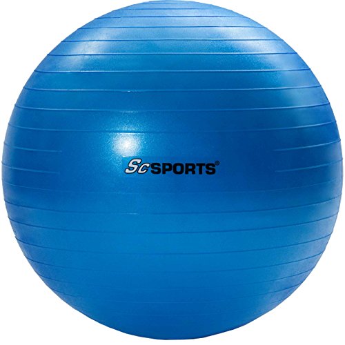 Gymnastikball Sitzball 65 cm, verschiedene Farben, inklusive Handpumpe