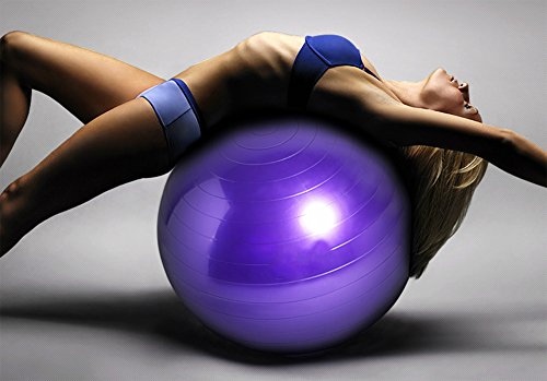 Good Times Gymnastikball, anti burst, Yogaball, Pilatesball, Fitnessball, Sitzball mit Pumpe, rutschfest, berstsicher (65cm Hellgrün) - 6